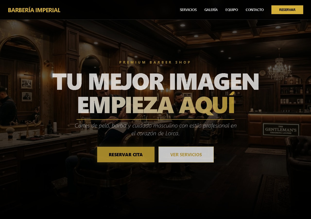 Diseño de ejemplo para Barber King